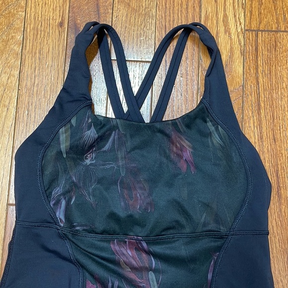 Lululemon Athletica Tops Lululemon Energy Tank Midnight Iris Multi Black small - Picture 4 of 5